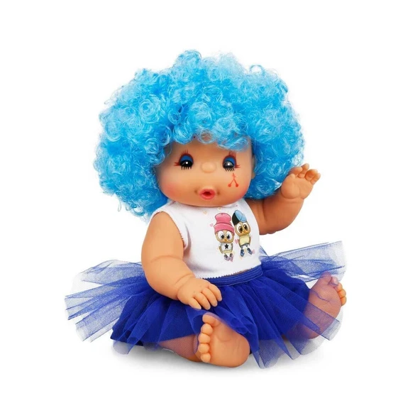 20040 Afro Kıvırcık Saçlı Bebek 23 cm -Sunman - 8