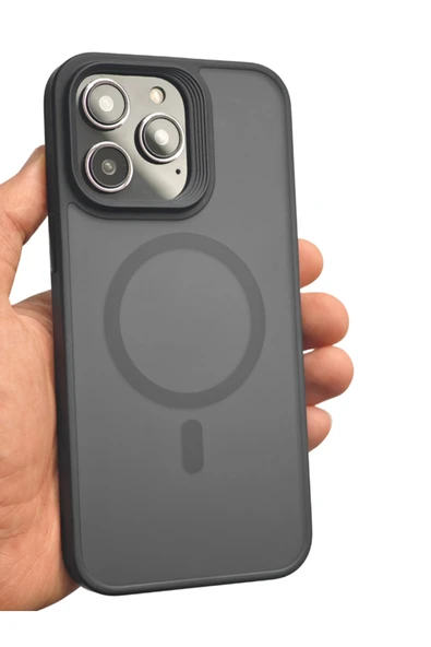 Tech&bello accessories 14 Pro Uyumlu  Kılıf Magsafe uyumlu Kamera çıkıntılı Mat Lüx Kapak ürün görseli