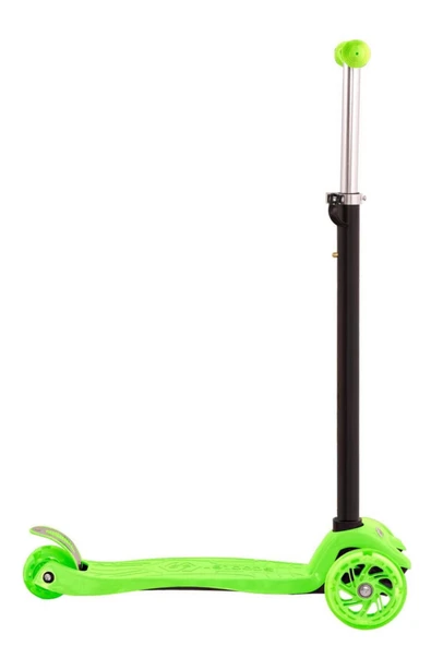 Tntech 4 Tekerlekli (ARKA ÇİFT TEKERLEK) Metal Mandallı Yükseklik Ayarlı Işıklı Scooter - Resim 2