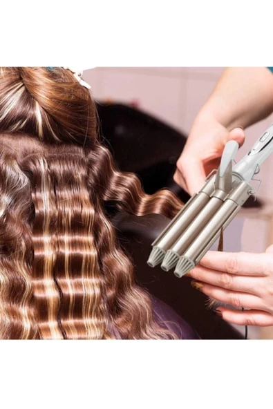 CVS Profesyonel Seramik Wag Su Dalgası Saç Maşası, 220 Derece 25 Mm, Turmalin Seramik Teknolojisi - Resim 4