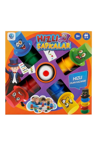 Hızlı Şapkalar Kutu Oyunu - Çocuklar İçin Refleks, Zeka ve Dikkat Geliştirici Eğitici Aile Oyunu - 7