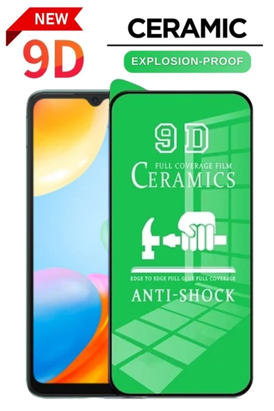 Tntech XİAOMİ REDMİ 12C UYUMLU TAM KAPATAN ESNEK SERAMİK EKRAN KORUYUCU KIRILMAZ CAM ürün görseli