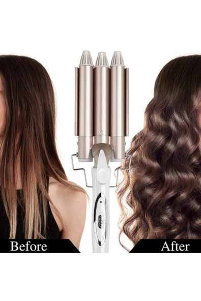 CVS Profesyonel Seramik Wag Su Dalgası Saç Maşası, 220 Derece 25 Mm, Turmalin Seramik Teknolojisi - Resim 3