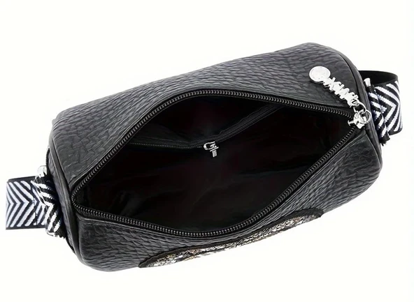 FİL İŞLEMELİ KÜÇÜK KADIN ÇANTA - Resim 3