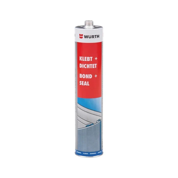 Würth 08901002 Sızdırmaz Montaj Yapıştırıcı Gri 300 ml - 1