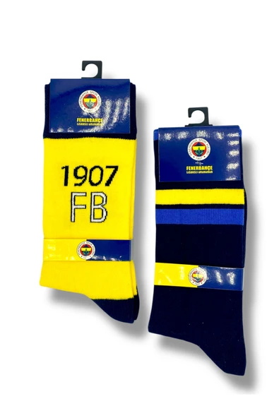 Fenerbahçe Lisanslı Yetişkin 2 Çift Soket Çorap 1907 - E1 ürün görseli