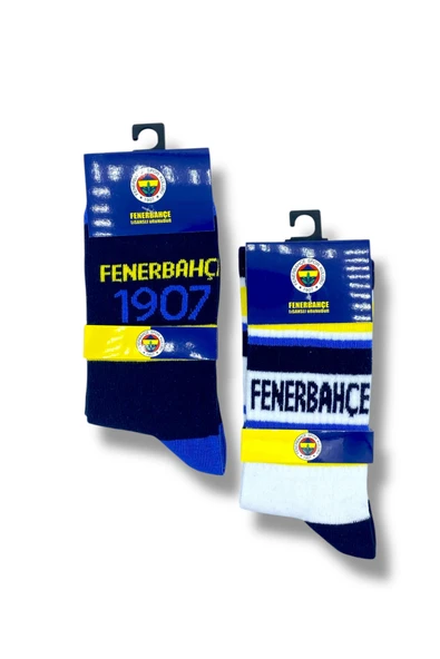 Fenerbahçe Lisanslı Yetişkin 2 Çift Soket Çorap 1907 ürün görseli