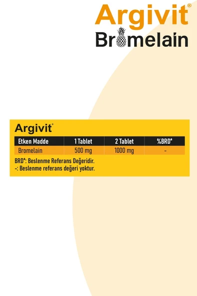 Argivit Bromelain 500 mg 60 Tablet - 5