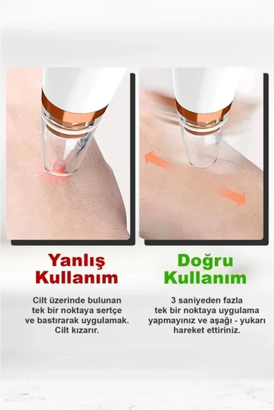 HYUNDAI Dijital Göstergeli 6 Başlıklı Cilt Temizleme Vakum Aleti Turuncu Beyaz Detaylı - 6
