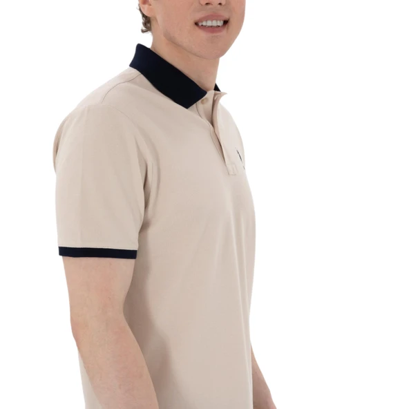 Erkek Regular Fit Polo Yaka Basic Tişört - 4