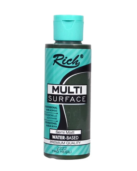 Rich Multi Surface Akrilik Boya Yağ Yeşili 120cc