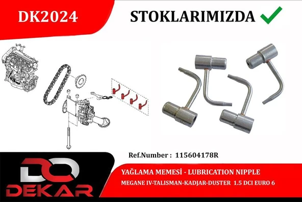 Renault Yaglama Memesi Megan IV Kadjar 1.5 DCI 18> Euro6 - Dekar Dk2024 ürün görseli 1