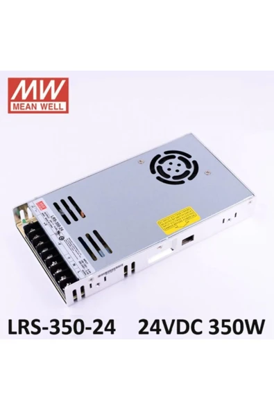 Meanwell Lrs-350-24 / 350w-24vdc 14,5 Amp. Güç Kaynağı Giriş: 90-132 Ac / 180-264 Ac, Çıkış: 24v Dc ürün görseli 1