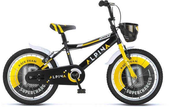 ÜMİT 2047 ALPINA-M-BMX-V-ERKEK ÇOCUK BİSİKLETİ V 20 JANT SİYAH SARI ürün görseli