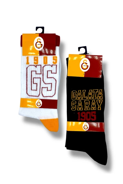 Galatasaray Lisanslı Yetişkin 2 Çift Soket Çorap 1905-1 ürün görseli