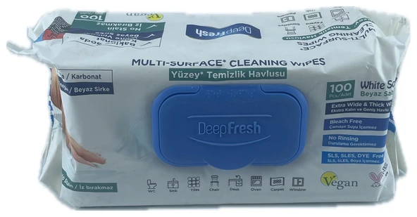 DEEPFRESH YÜZEY TEMİZLİK HAVLUSU 100 LÜ - Resim 4