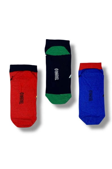 Marvel Avengers Lisanslı Erkek Çocuk 3 Çift Patik Çorap 22857 - Resim 2