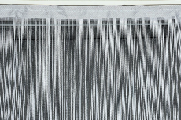 İP ZİNCİR GRİ RENK HAZIR DÜĞMELERİ DİKİLMİŞ İP PERDE  EN 180 CM BOY 280 CM - Resim 8