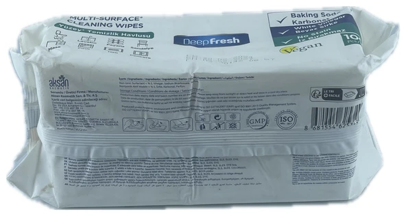 DEEPFRESH YÜZEY TEMİZLİK HAVLUSU 100 LÜ - Resim 3