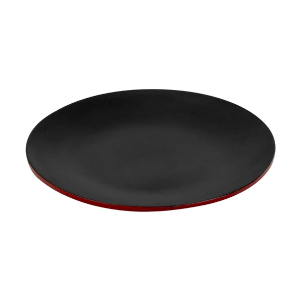 Lava Döküm Yuvarlak Servis Tabağı Çap(Ø)21cm.-Bordo - 1