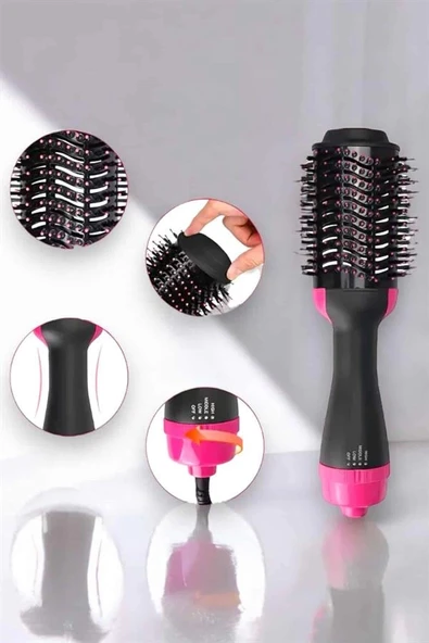 1200 Watt Gücünde, Negatif İyon Teknolojili, 3 Isı Kademeli Fön Tarağı ürün görseli 1