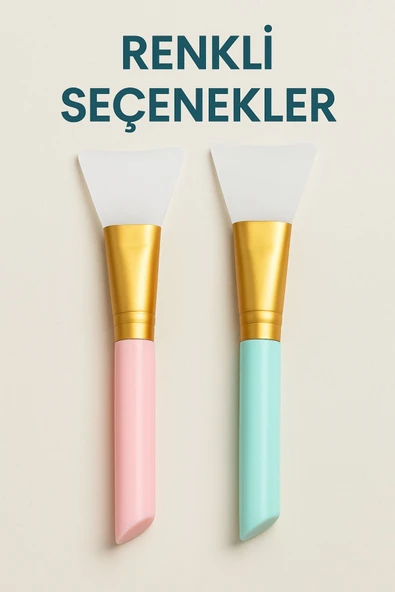 2’li Silikon Yüz Maske Spatula Seti – Kolay Temizlenir, Hijyenik, Yumuşak ve Renkli Seçenekler - 6