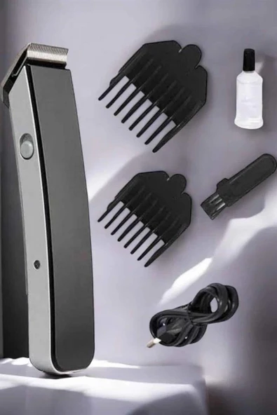 Paslanmaz Çelik Şarjlı Tıraş Makinesi Pratik ve Keskin Performans ürün görseli 1