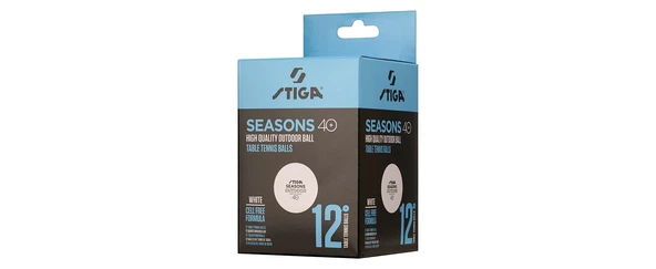 Stiga Table Tenis Ball Seasons Masa Tenisi Pinpon Topu Beyaz 12li 1110-2810-12 - 2