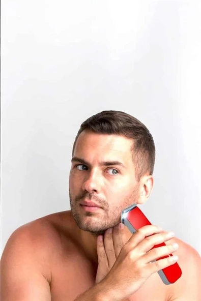 Erkeklere Özel Tıraş Makinesi Kablosuz ve Hassas Kesim - Resim 4