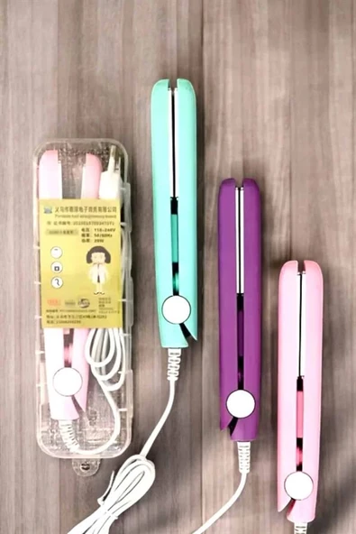 180°C Isı ve Uzun Süre Kalıcı Düzlük Sağlayan Mini Saç Düzleştirici - Resim 3