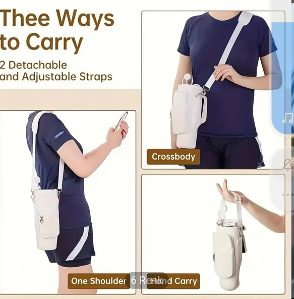 YÜRÜYÜŞTE TERMOS TAŞIMA ÇANTASI - Resim 4