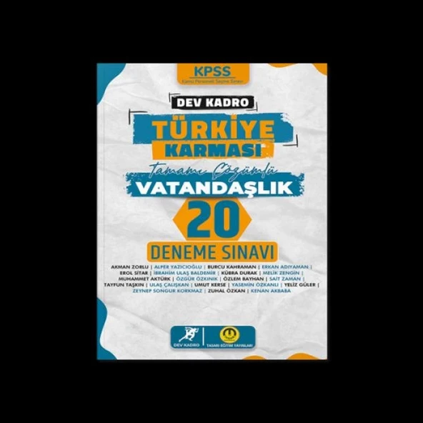 Dev kadro Vatandaşlık 20 Deneme Sınavı ürün görseli