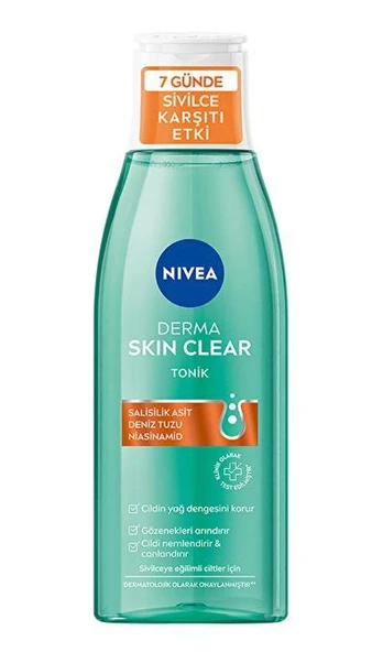 Nivea Derma Skin Clear Sivilce Karşıtı Yüz Temizleme Jeli 150 Ml + Tonik 200 Ml - 2