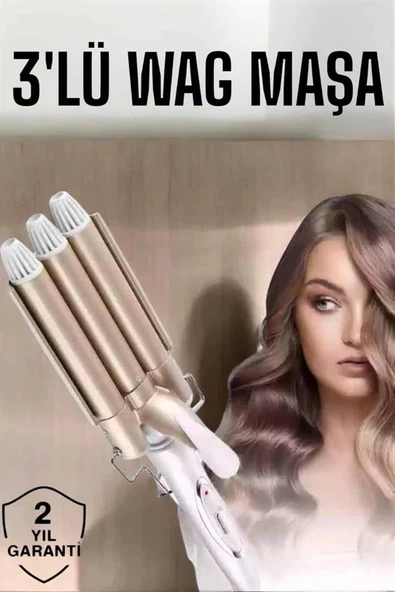 Wag Maşa Negatif İyon Teknolojili Isı Ayarlı Saç Maşası - Resim 2