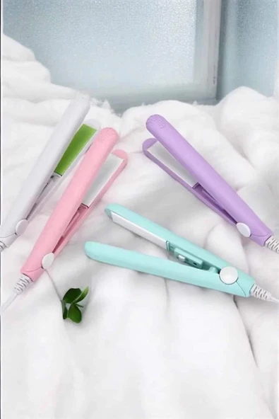 Seramik Kaplama Taşınabilir Mini Saç Düzleştirici Seyahat Dostu Tasarım - 3