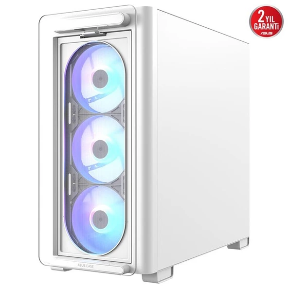 ASUS A23 PLUS 4-RGB FANLI GAMING MID-TOWER PC KASASI BEYAZ - Resim 10
