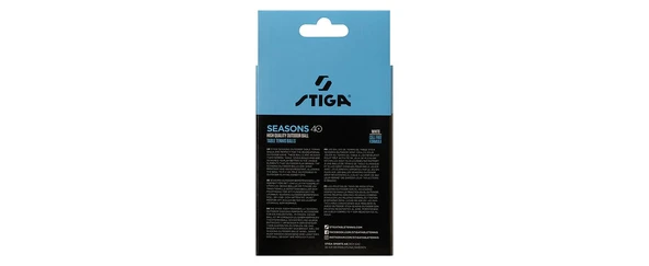 Stiga Table Tenis Ball Seasons Masa Tenisi Pinpon Topu Beyaz 12li 1110-2810-12 - 3