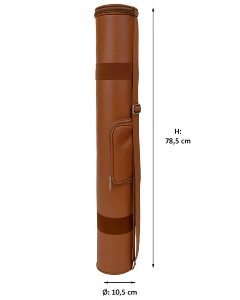 Yuga Suni Deri Proje Tüpü Cepli 10,5 cm Taba - 7