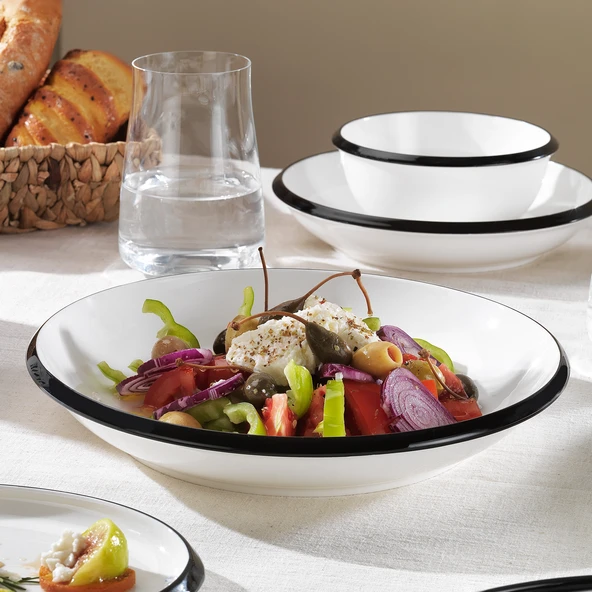 Schafer Lizzy Yemek Takımı 36 Parça-Siyah - 2