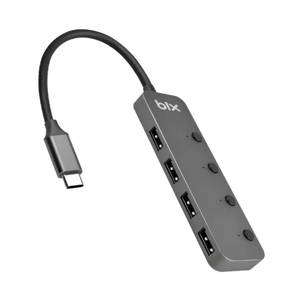BİX BX20HB 4 port Type C USB Dönüştürücü - Resim 3