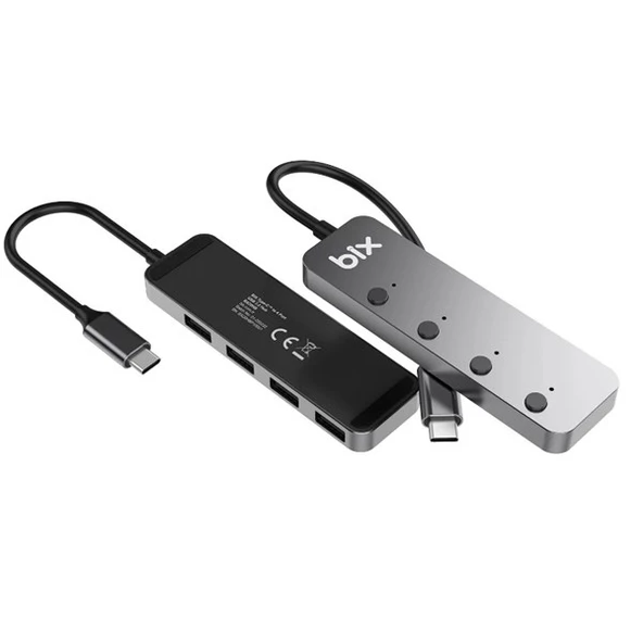 BİX BX20HB 4 port Type C USB Dönüştürücü - Resim 4