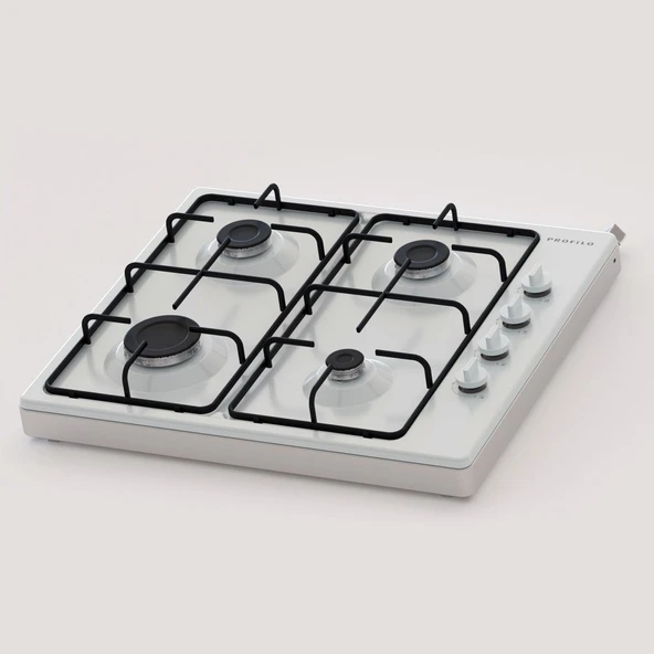 Profilo OD30K2B80D Beyaz Emaye Set Üstü Ocak ürün görseli