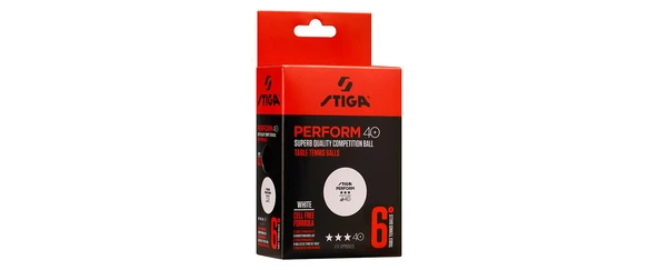 Stiga Table Tenis Ball Perform Masa Tenisi Pinpon Topu Beyaz 6lı 1113-2110-06 - 2