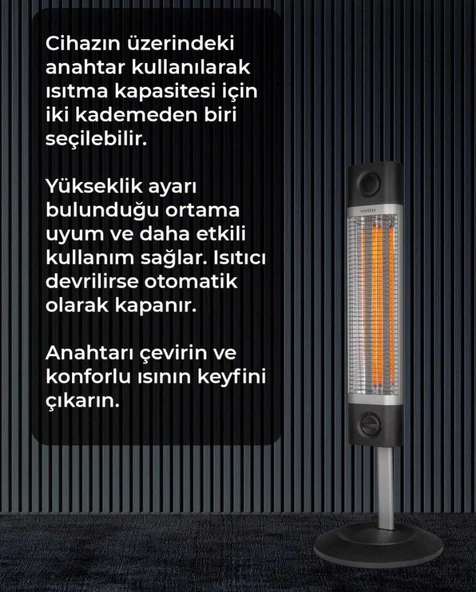 Veito CH1800 XE Karbon Kızılötesi Isıtıcı 1800 W - 3