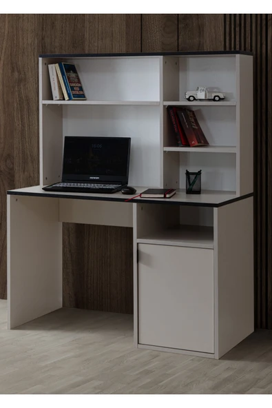 Vegnum Genç Odası Takımı - Vegnum 4 Kapaklı Dolap, Bali Çalışma Masası, Şifonyer, Komodin - Resim 4