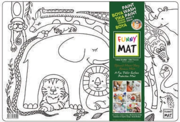 Funny Mat - Vahşi Dostlar 33,5x48cm ürün görseli