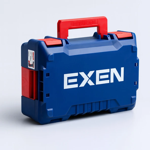 Exen EN 162 DS Kömürsüz Darbeli Akülü Matkap 16V 2Ah Li-ion Hızlı Şarj Led Işıklı Taşıma Çantalı - Resim 3