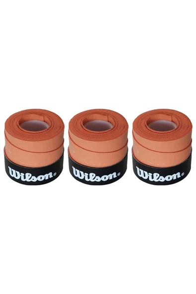 Wilson Turuncu Comfort Bowl O'grips 3 Adet Grip Tenis Raketi Gribi Kiremit Renkli Tenis Gribi - 1