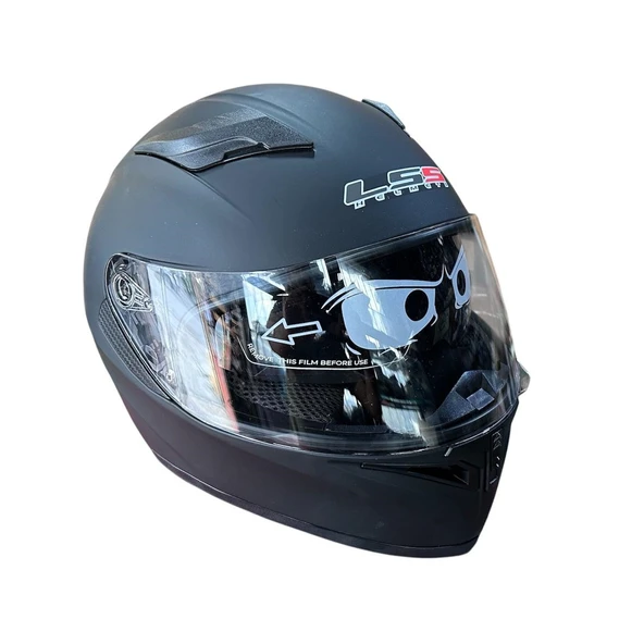 LS5 Fullface Güneş Vizörlü Kask Mat Siyah Large (L)