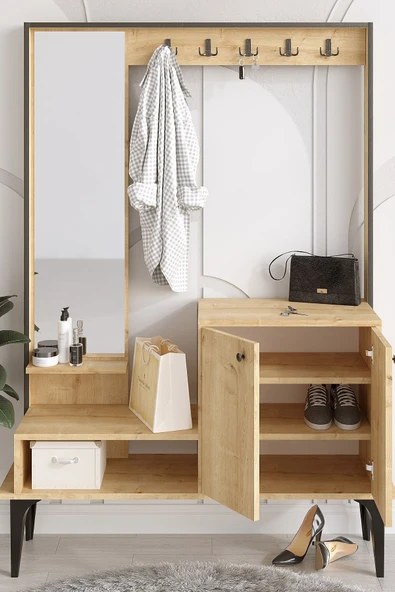 Decormet Andy Vestiyer Safir Meşe -Dec-20076 - Resim 8